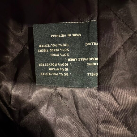 Lauren Ralph Lauren Edgar Rain Resistant Removable Liner Coat Size Small 46R - Picture 10 of 13